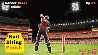 Nail Biting Finish 😰 | Incredible Visuals | Cricket 24 Career Mode INDIA | SRH vs PBKS