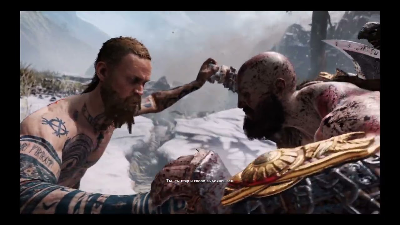 God of War НОВАЯ ИГРА+ (СЛОЖНОСТЬ БОГ ВОЙНЫ +) (Level 1) БОСС ЧУЖАК