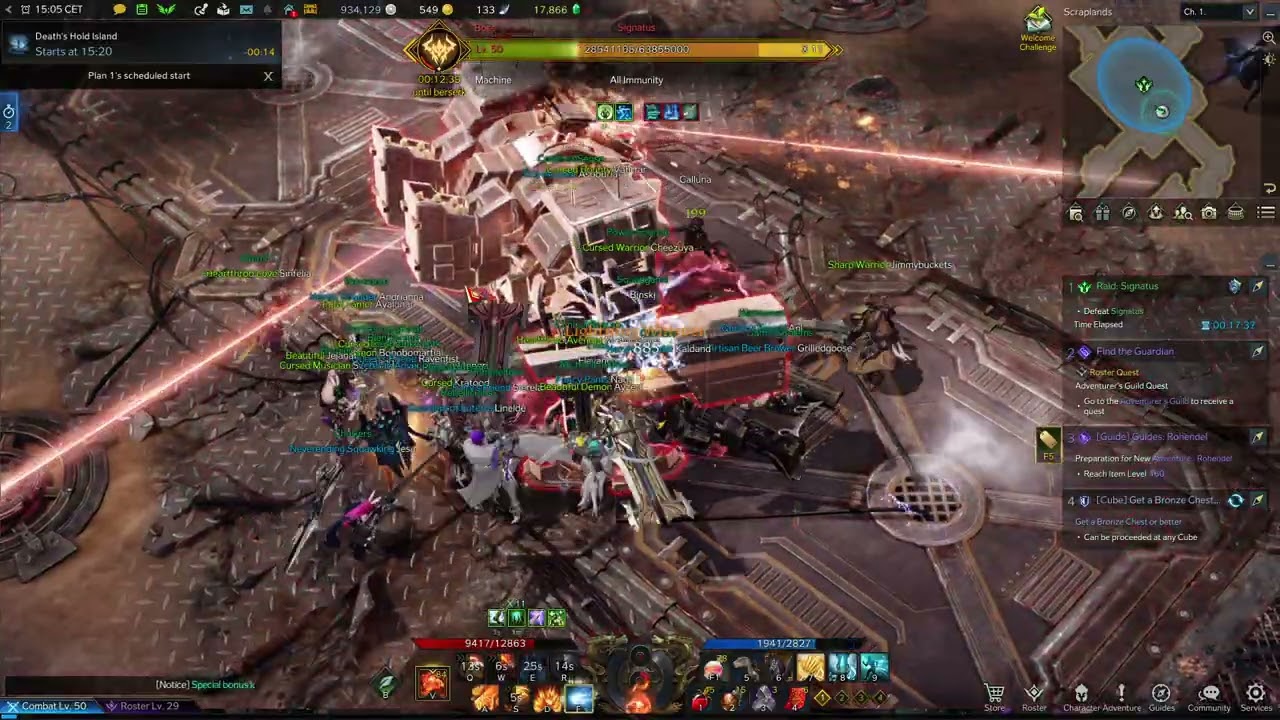 Lost Ark - Signatus Boss Location (Item Level 380 Boss Arthetine)