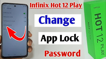 how to change app lock password infinix hot 12 play / infinix app lock password Kaise change Kare