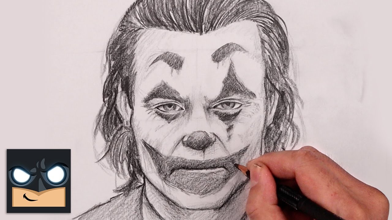 How To Draw The Joker | Sketch Tutorial - YouTube