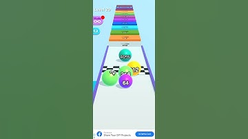 ball run 2048 gameplay #short
