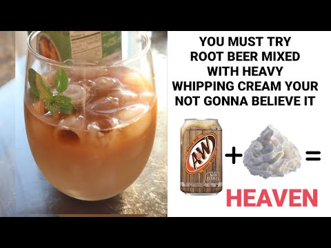 Mix Root Beer with Heavy Whipping Cream You Will be Satisfied with the result😲 BEST EVER