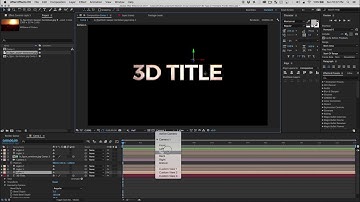 Great 3d text using environment layers in After Effects