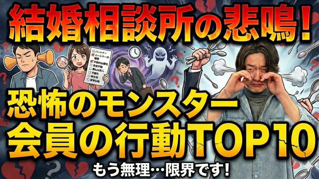 【実話】プロも逃げ出す…成婚不可能な「モンスター会員」の行動 TOP10