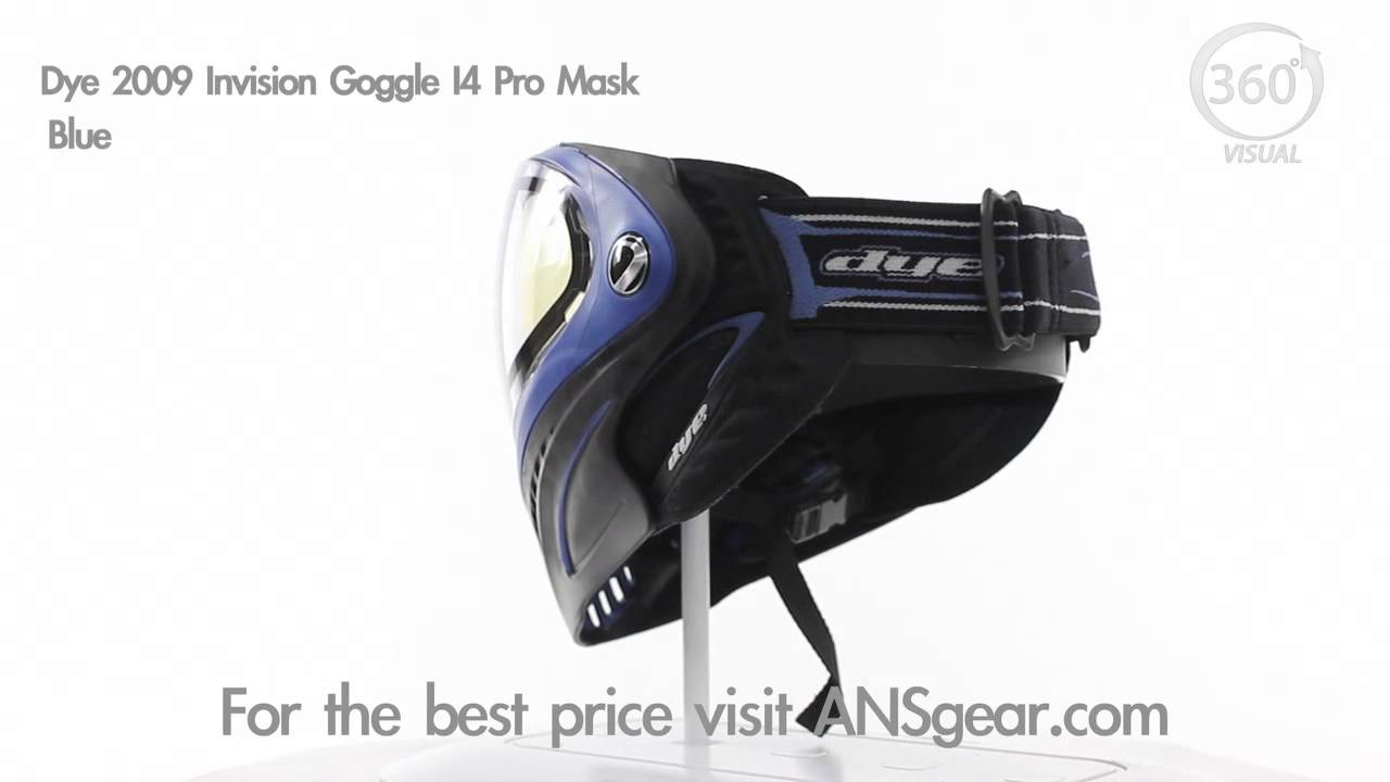 Dye Invision Goggle I4 Pro Mask - Blue - Visual 360 - YouTube