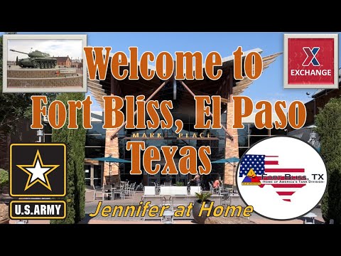 WELCOME TO FORT BLISS U.S. Army Installation,  EL PASO TEXAS, Walking/Driving Tour, Family Housing.