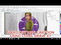 SPEED ART MAN CARTOON USING COREL DRAW X7