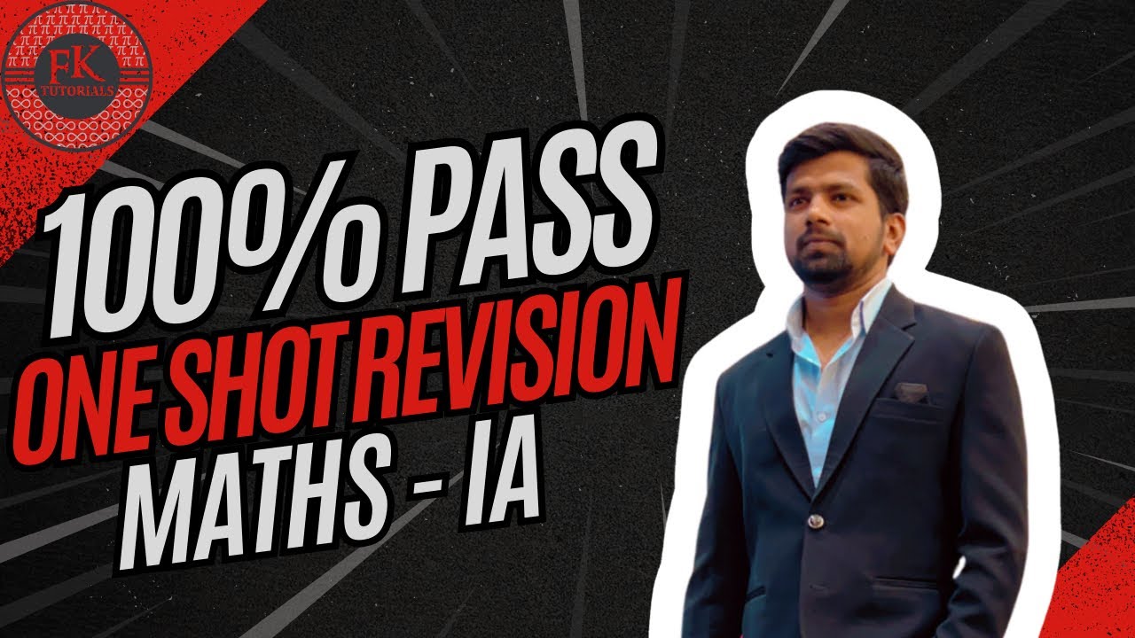 ONE SHOT REVISION - MATHS IA - YouTube