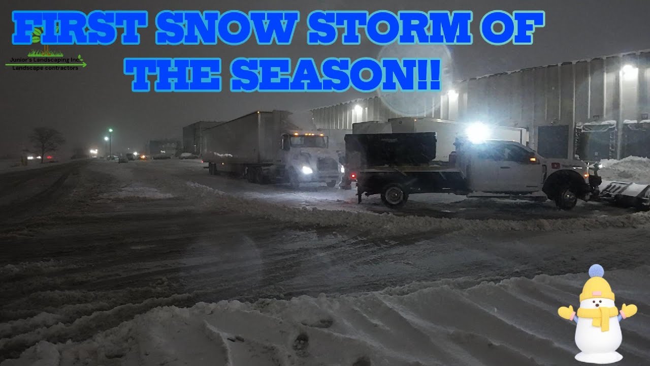 First Snow Storm Of The Season - YouTube