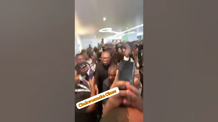 The moment Mr. Peter Obi was leaving the NBA CONFERENCE LAGOS yesterday after the NBA annual confere