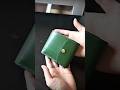 三つ折りハーフウォレット作ってみた #leathercraft #レザークラフト