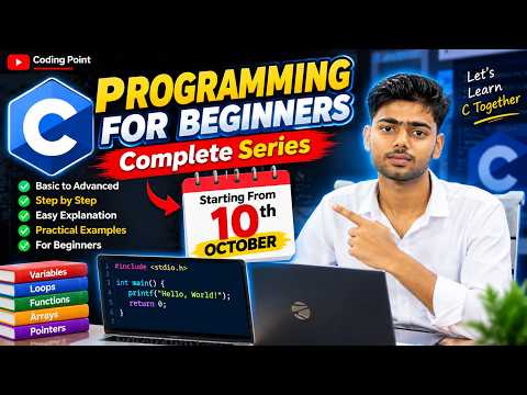 C Programming for Beginners | Complete C Programming Series | Coding Point