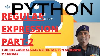 PART 2:: REGULAR EXPRESSION IN PYTHON