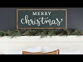 Christmas Sign DIY | How to make a Christmas Sign