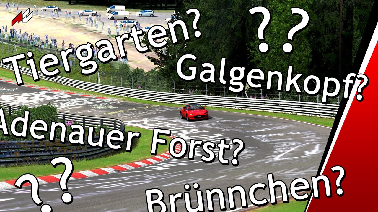 Nordschleife Track Sections and Corner Names Study Guide YouTube