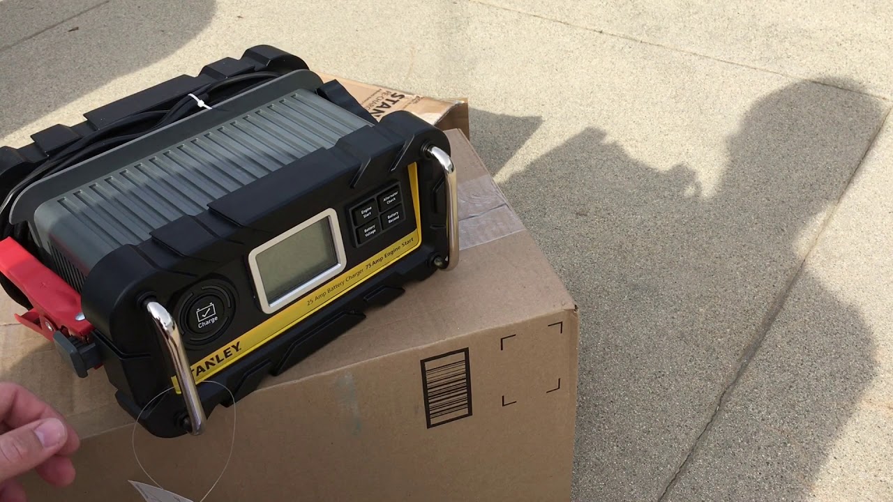 Stanley Car Battery Charger, Jump Starter, & Alternator Tester YouTube