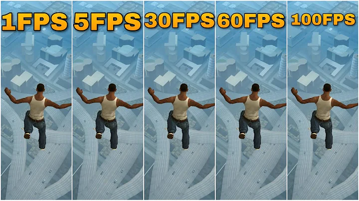 GTA SAN ANDREAS 1FPS VS 5FPS VS 30FPS VS 60FPS VS 100FPS