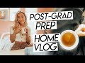 post grad preparation vlog at home! preparing for my job, budgeting, and getting healthy