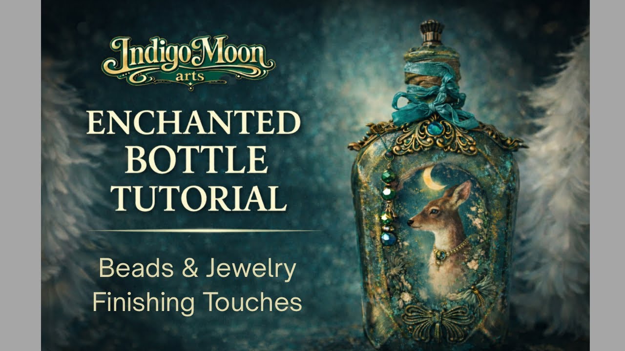 Beads, Jewelry & Finishing Decorative Accents Decoupage Bottle Step-by-Step Tutorial (Part 21 of 23)