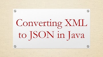 Converting XML to JSON in Java