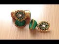 Handmade Silk thread Jhumka earrings with silk thread studs (Without using paper)