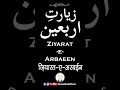 Ziyarat Arbaeen | Ziarat e Arbaeen - Chehlum e Imam Husain AS | By Shaan Bhai Official  زيارت اربعين Mp3 Song