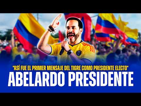 🇨🇴🐯PRIMER DISCURSO DE ABELARDO COMO PRESIDENTE ELECTO TRAS GANAR EN COLOMBIA