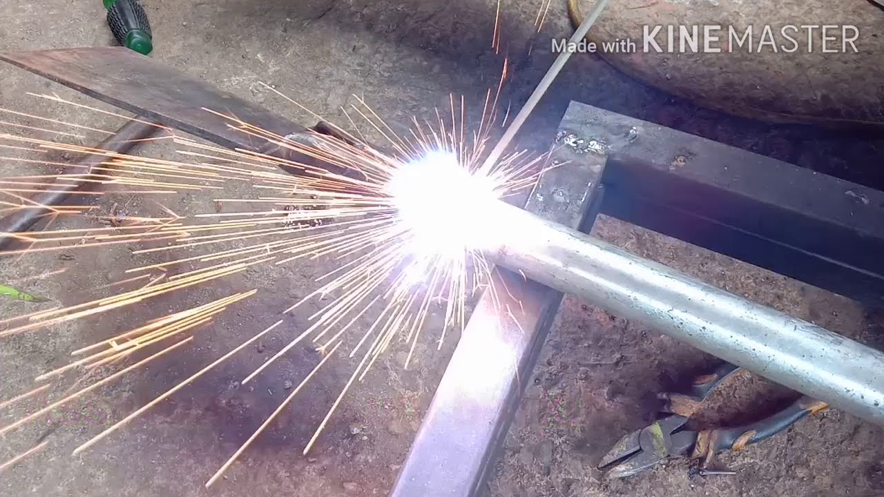 stick welding galvanized pipe YouTube