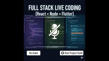 React Node Flutter Full Stack App | Live Coding | Silent Programming | MySQL Backend