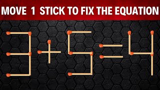 .Move 1 Stick To Make Equation Correct, Matchstick Puzzle by EASY & HARD 862 views 4 weeks ago 3 minutes, 10 seconds