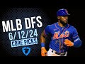 MLB DFS Core Picks 6/12/24 | FanDuel Main Slate