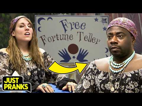 The Fortune Teller Turned Into a Man! 😂🔮 | Just Pranks