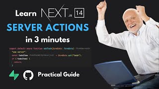 Learn Next.js 14 server actions in 3 minutes tutorial | Supabase | Next.js 14