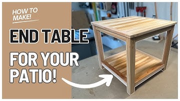 How to Make a Stunning Outdoor End Table | Woodworking Made Simple