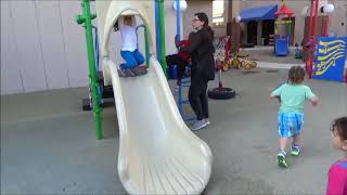 Toddlers Take Turns on Playground