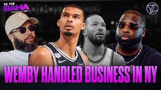 Spurs finally WIN a game in New York, Did Wemby REDEEM himself? Jalen Brunson has been mid? screenshot 4