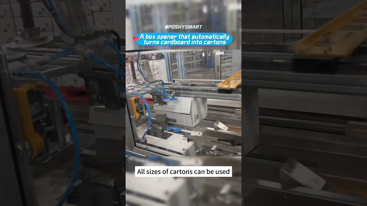 A box opener that automatically turns cardboard into cartons