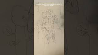 I drew my half orc DnD character rook