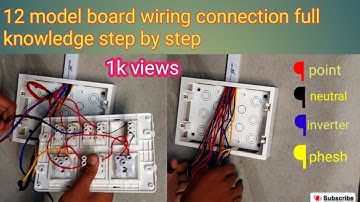 12 model switch board wiring connection 🪛step by step full knowledge#akelectricalwork #treding