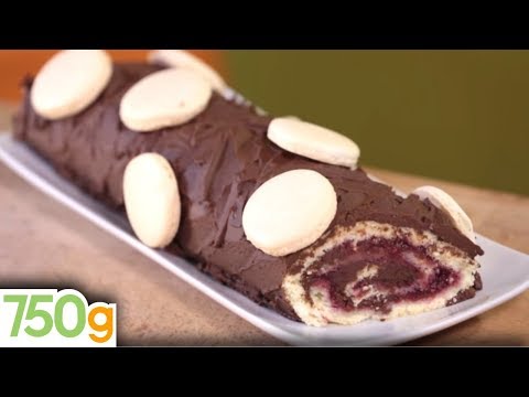 Bûche au chocolat et framboises - 750g