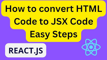 [Reactjs] How to convert HTML to JSX with  easy steps #shorts #reactjs #coding #jsx #infysky #code