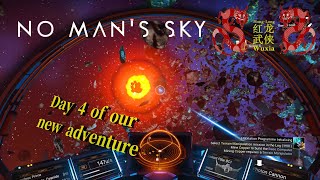 No Man's Sky: Building 1st base and ranking up!