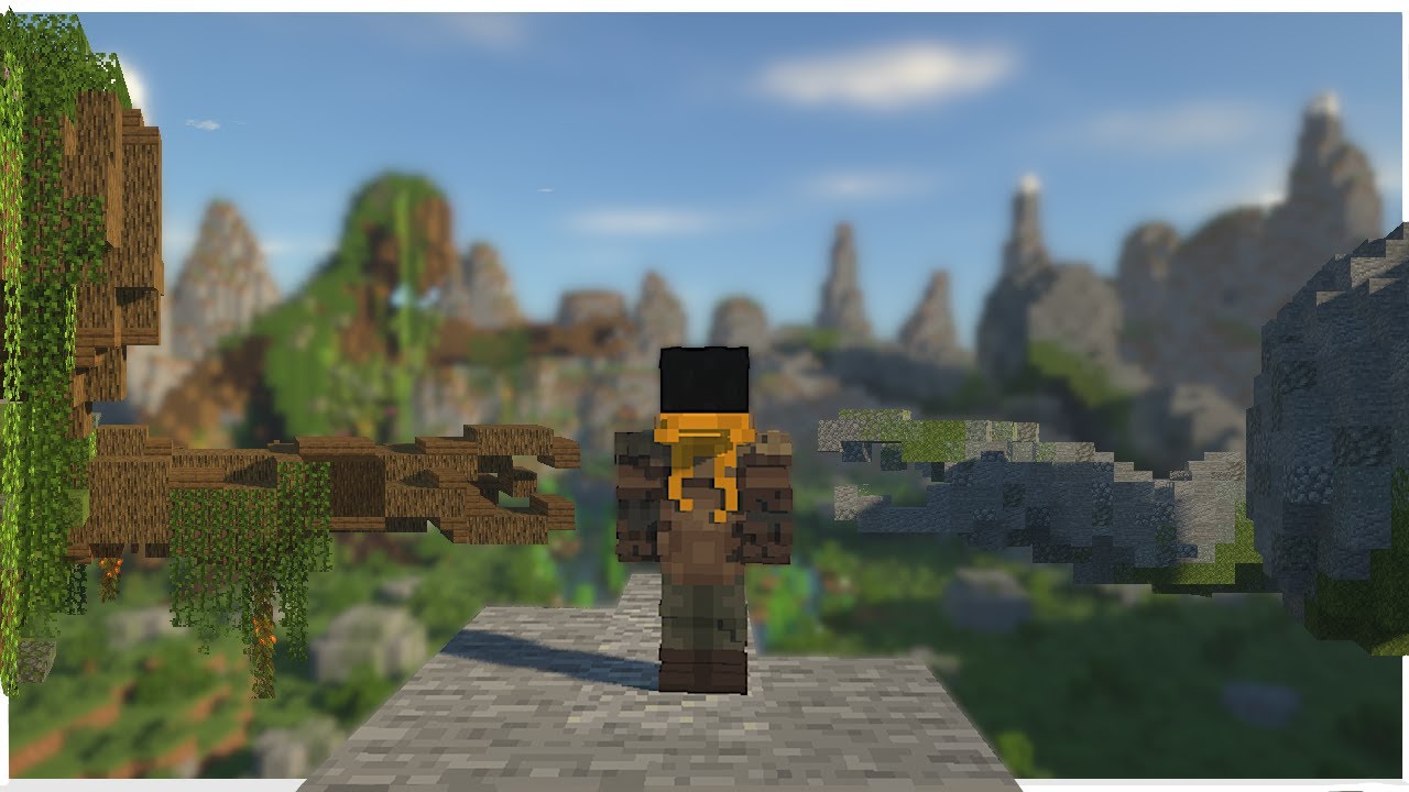 A Woodland Spirit and a Stone Giant|Minecraft Build