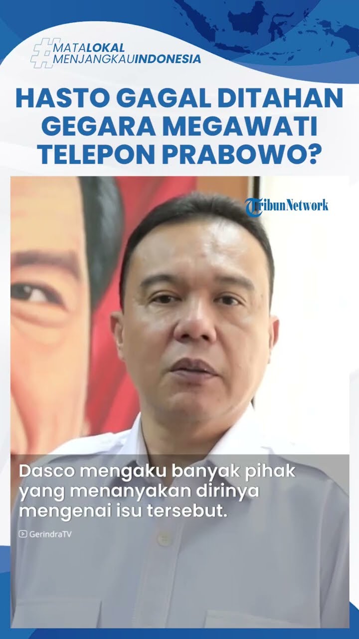 Gosip Beredar Hasto Tak Ditahan karena Megawati Telepon Prabowo, Dasco Bantah Keras: Kewenangan KPK!