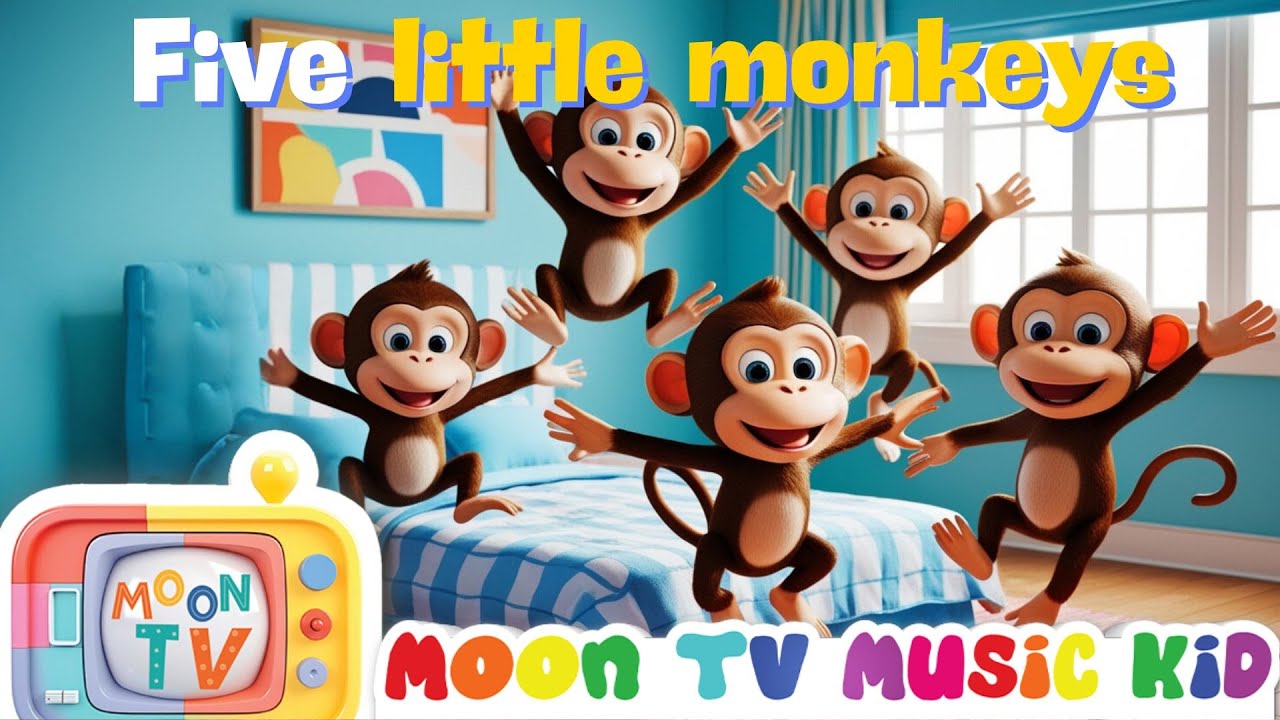 Five Little Monkeys | Little Monkeys Jumping Fun | Song for kids - YouTube