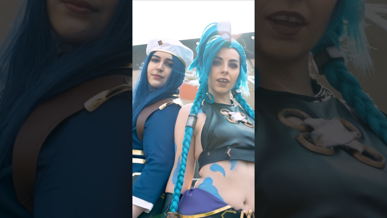 💙Jinx And Caitlyn cosplays at MCM london 2025💙 Arcane IRL 😍