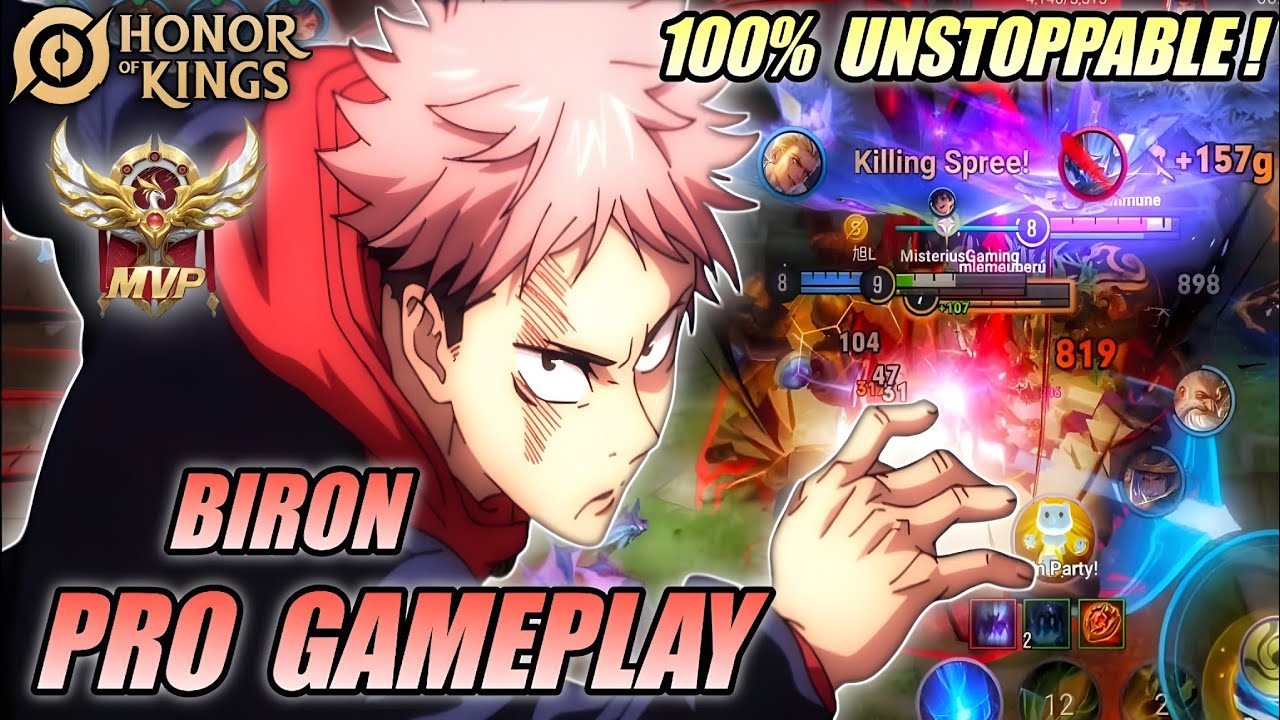 BIRON PRO GAMEPLAY 100% UNSTOPPABLE! 🔥 - STRONG & INSANE DAMAGE | HONOR ...