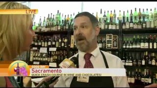 Good Day Sacramento live at Corti Brothers wine intro