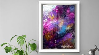 VIBRANT TEXTURE Art with Aluminum Foil / Simple Abstract Acrylic Painting Techniques (374)